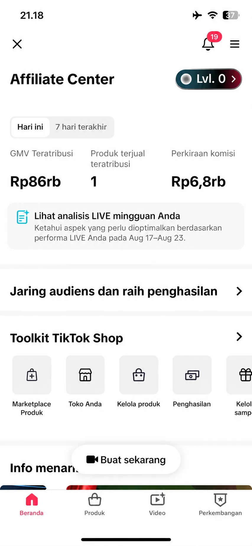 Screenshot hasil pengguna AFITIK 4